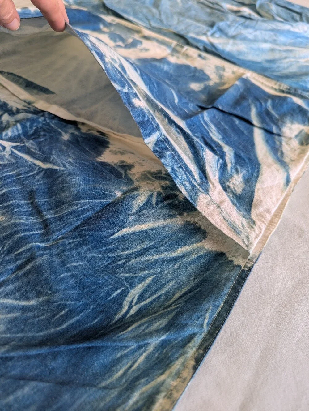 Set Of 2 Cyanotype Palm Pillow Covers